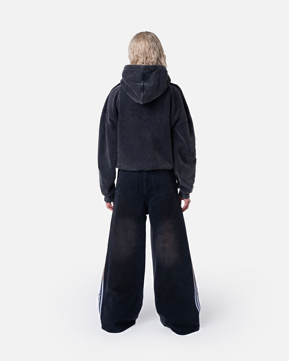 Soccer Denim Black Mud, product view 5 on a light grey background
