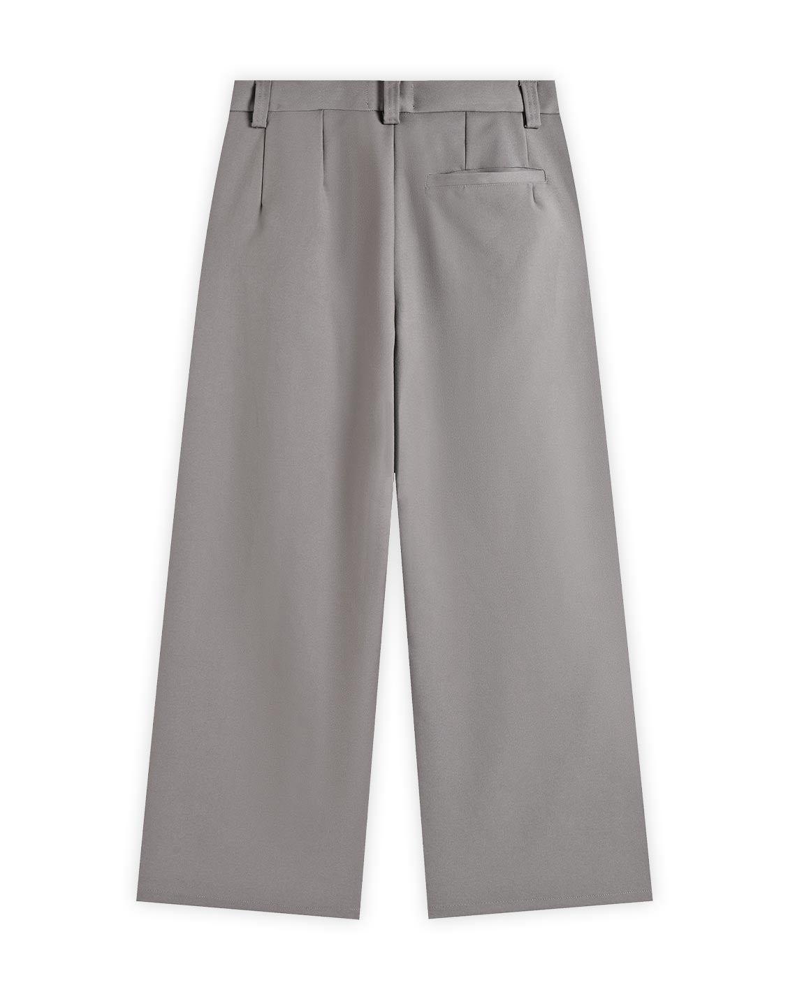 Tailored Pleat Pants Light Grey