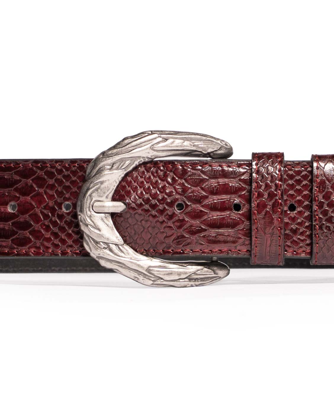 Imperial Belt Bordeaux Snake