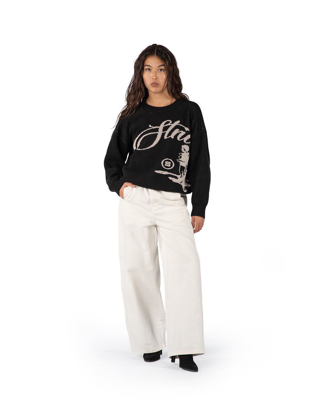 Echoes Knit Sweater Black