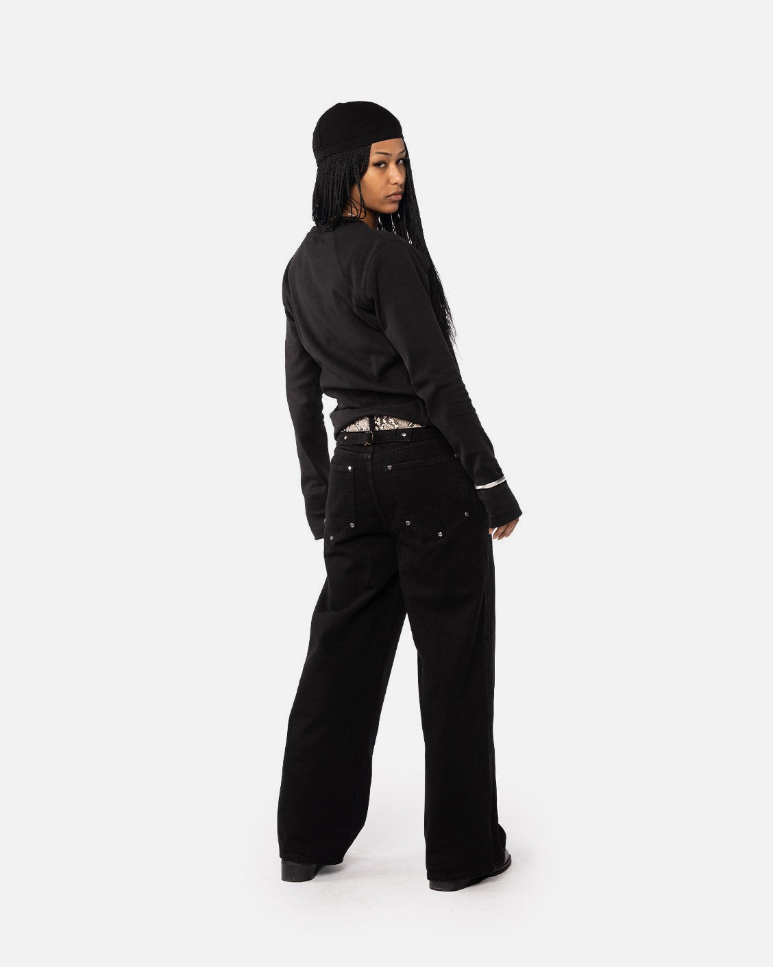 Castline Denim Midnight Black, product view 2 on a light grey background