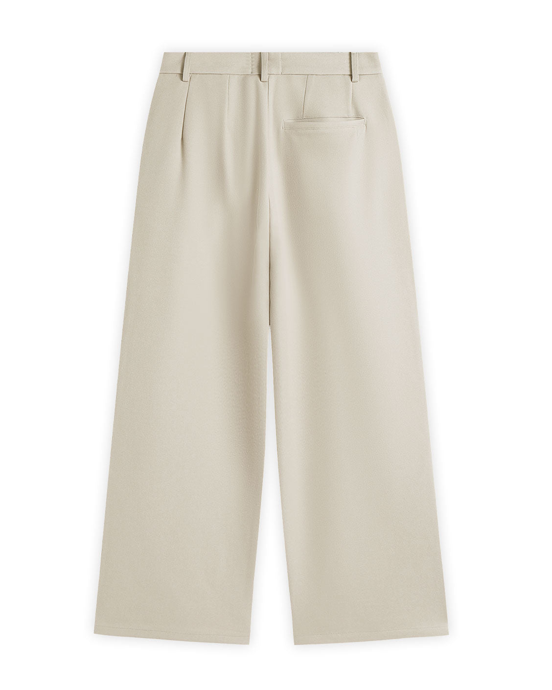 Tailored Pleat Pants Beige