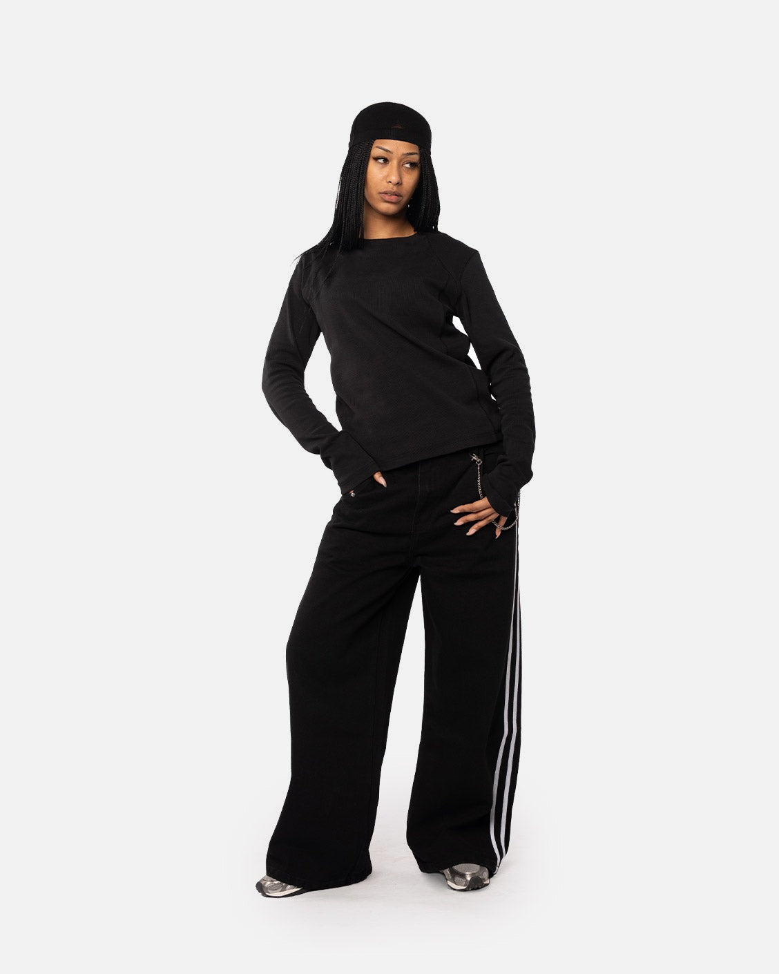 Track Denim Black, product view 5 on a light grey background