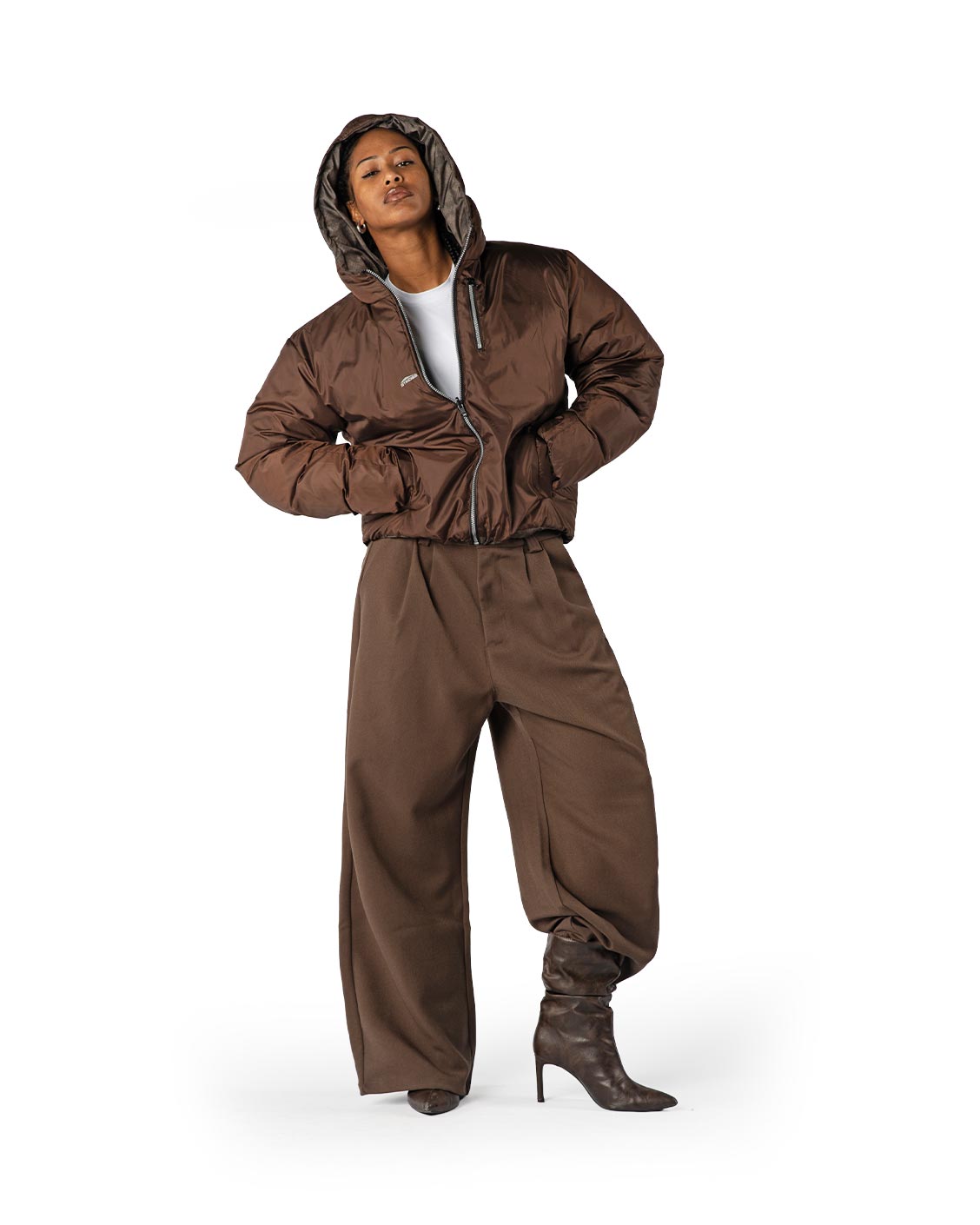 Reversible Snake Camou Puffer Moss