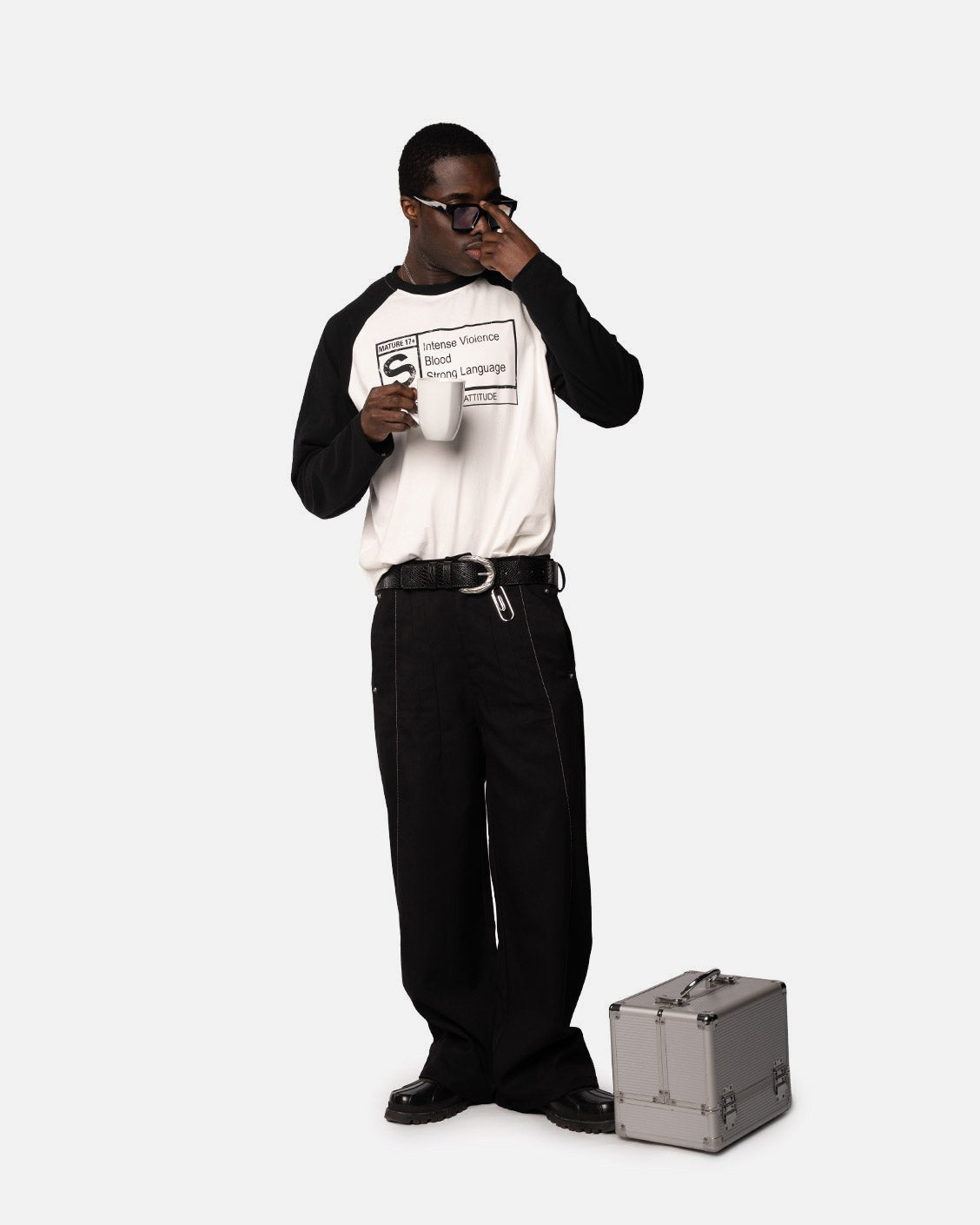 Office Quicky Pants Black, product view 8 on a light grey background