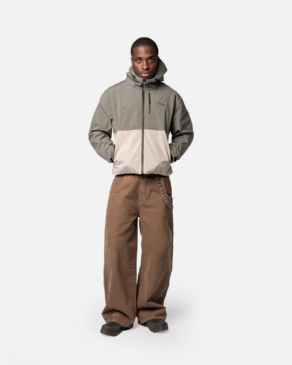 Gamma Rain Jacket Olive, product view 1 on a light grey background