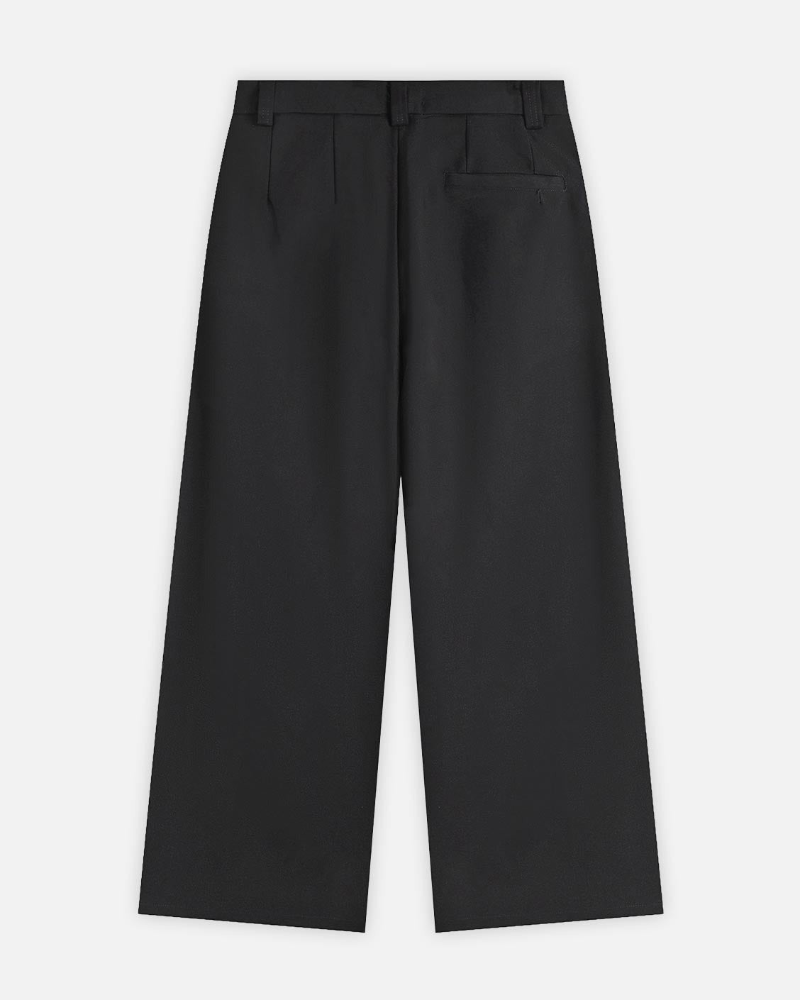 Tailored Pleat Pants Black, product view 10 on a light grey background