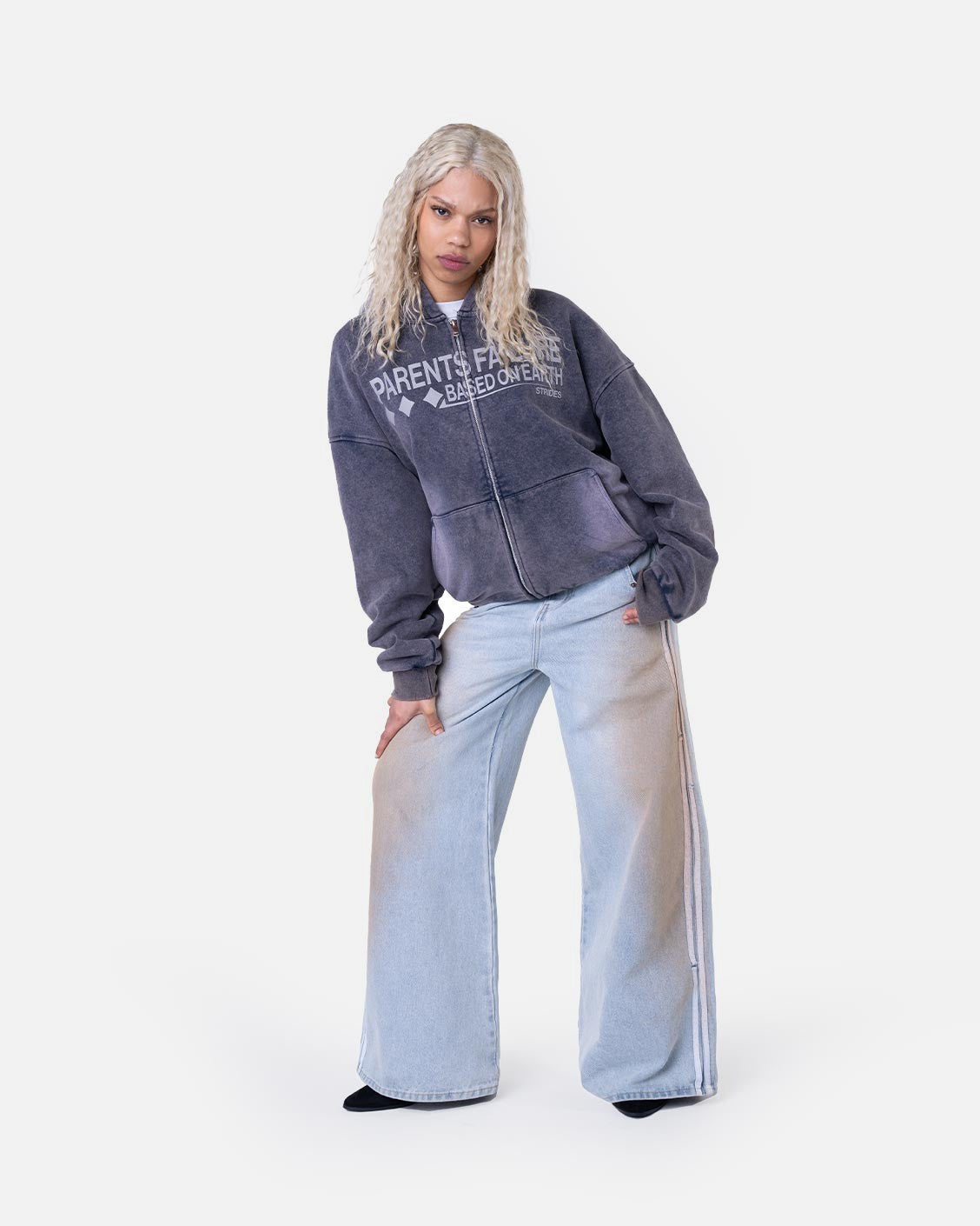 Soccer Denim Light Blue Mud, product view 5 on a light grey background