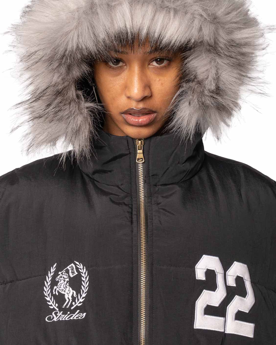 Royal Fur Puffer Black