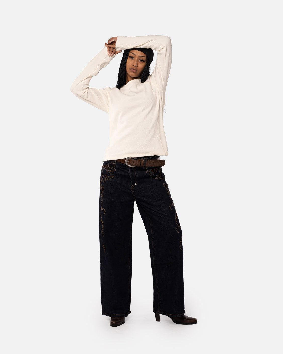 Western Raw Denim, product view 9 on a light grey background