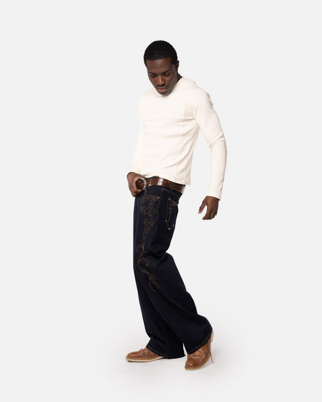 Western Raw Denim, product view 6 on a light grey background