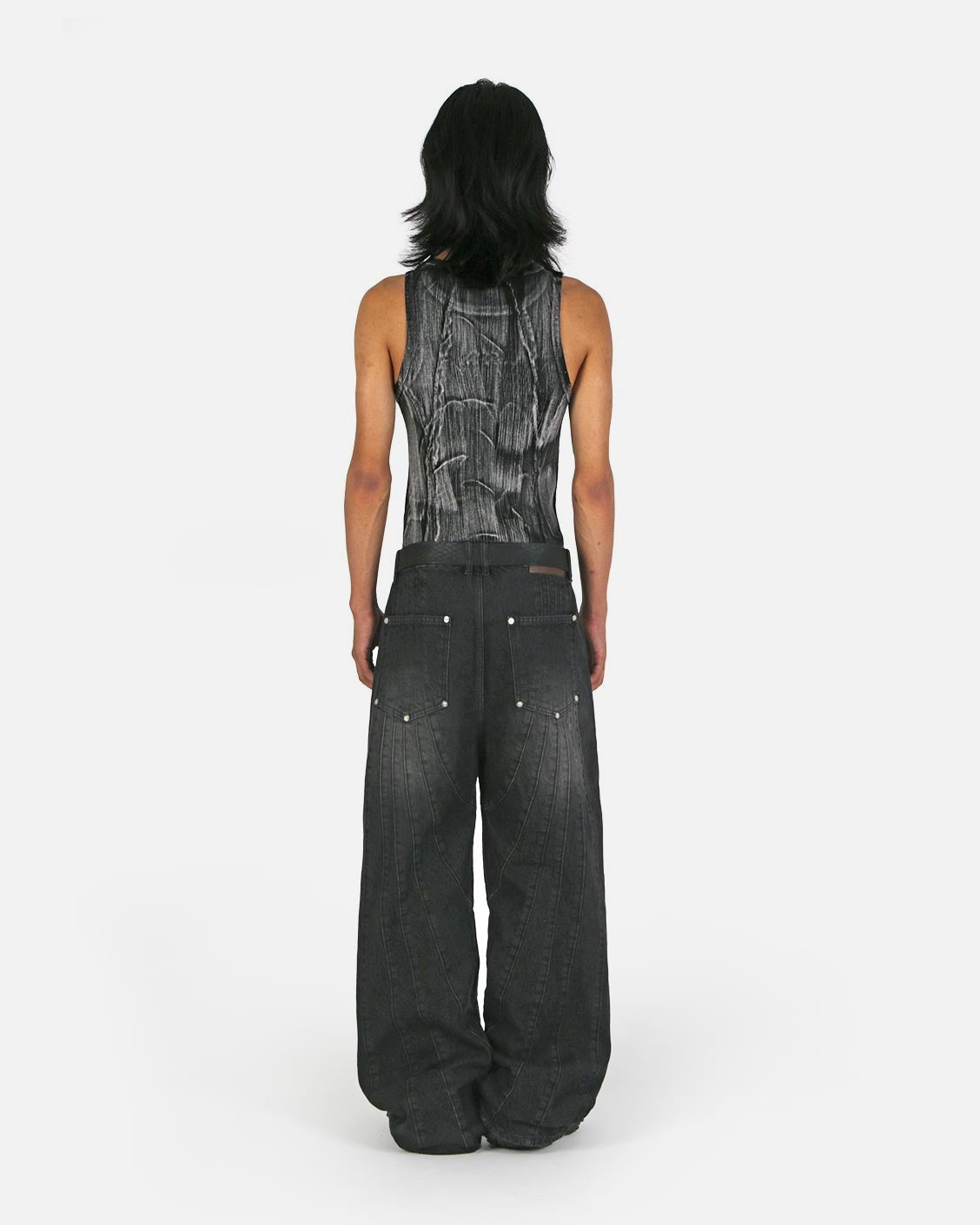 Brushed Tank Top, product view 2 on a light grey background