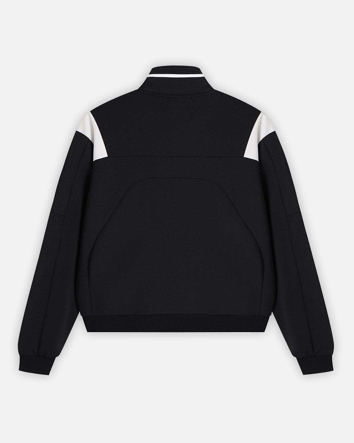 Crest Track Jacket Black, product view 5 on a light grey background