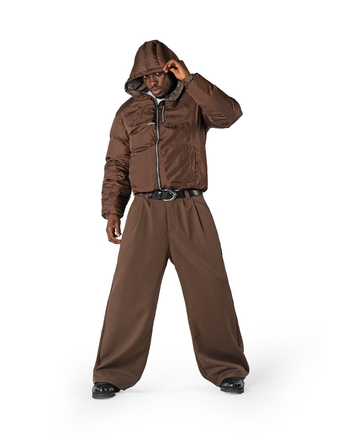 Reversible Snake Camou Puffer Moss