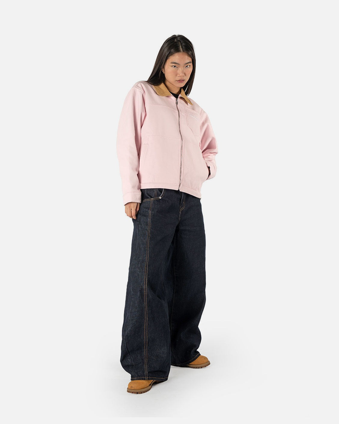 Mason Canvas Jacket Pink, product view 1 on a light grey background
