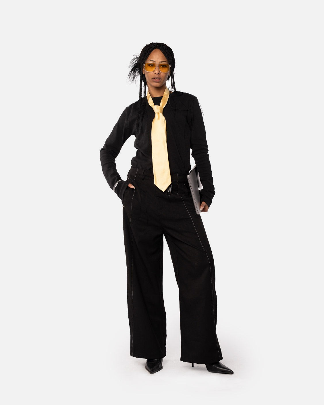 Office Quicky Pants Black, product view 7 on a light grey background