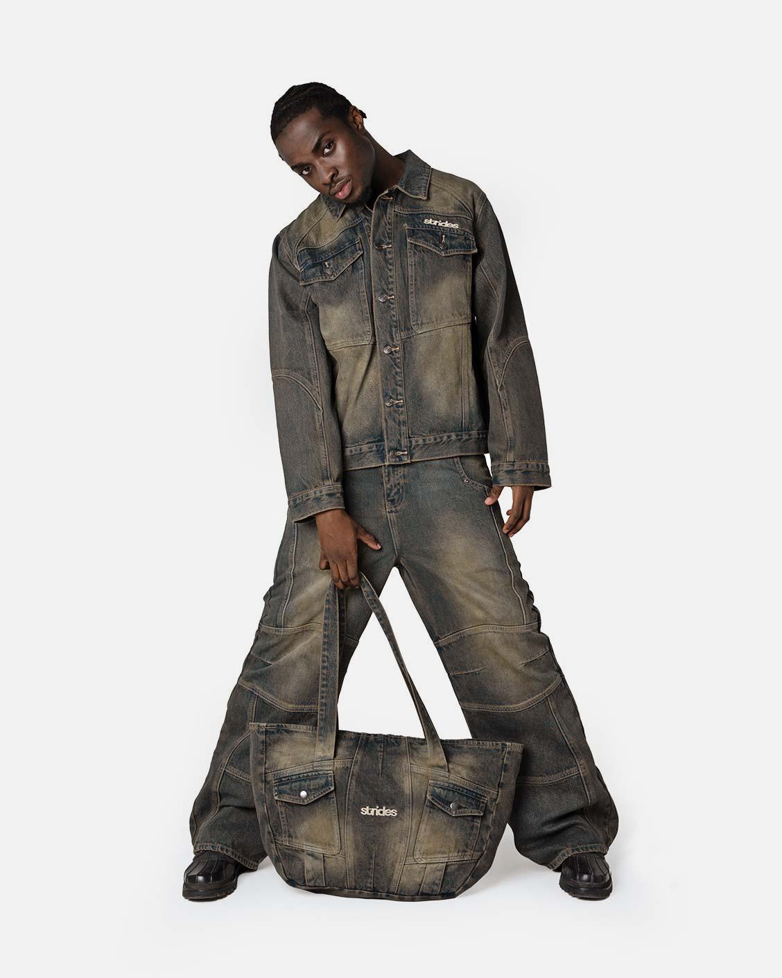 Miner Denim Bag, product view 4 on a light grey background
