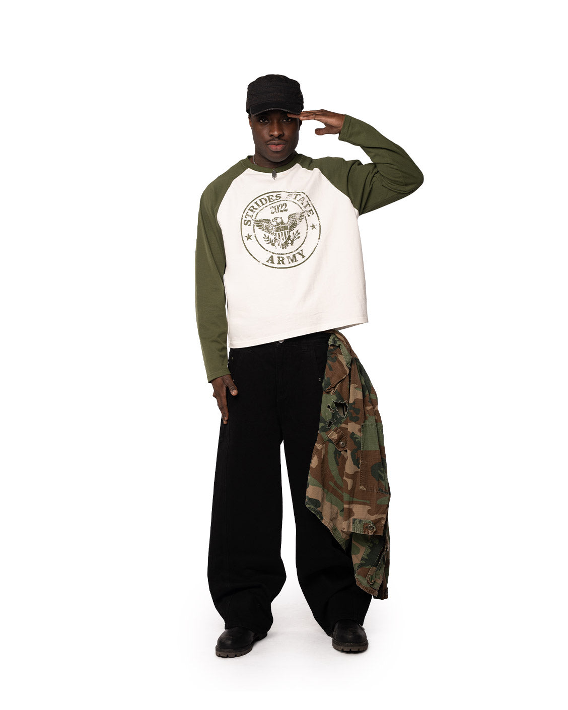 Army Raglan Longsleeve Olive