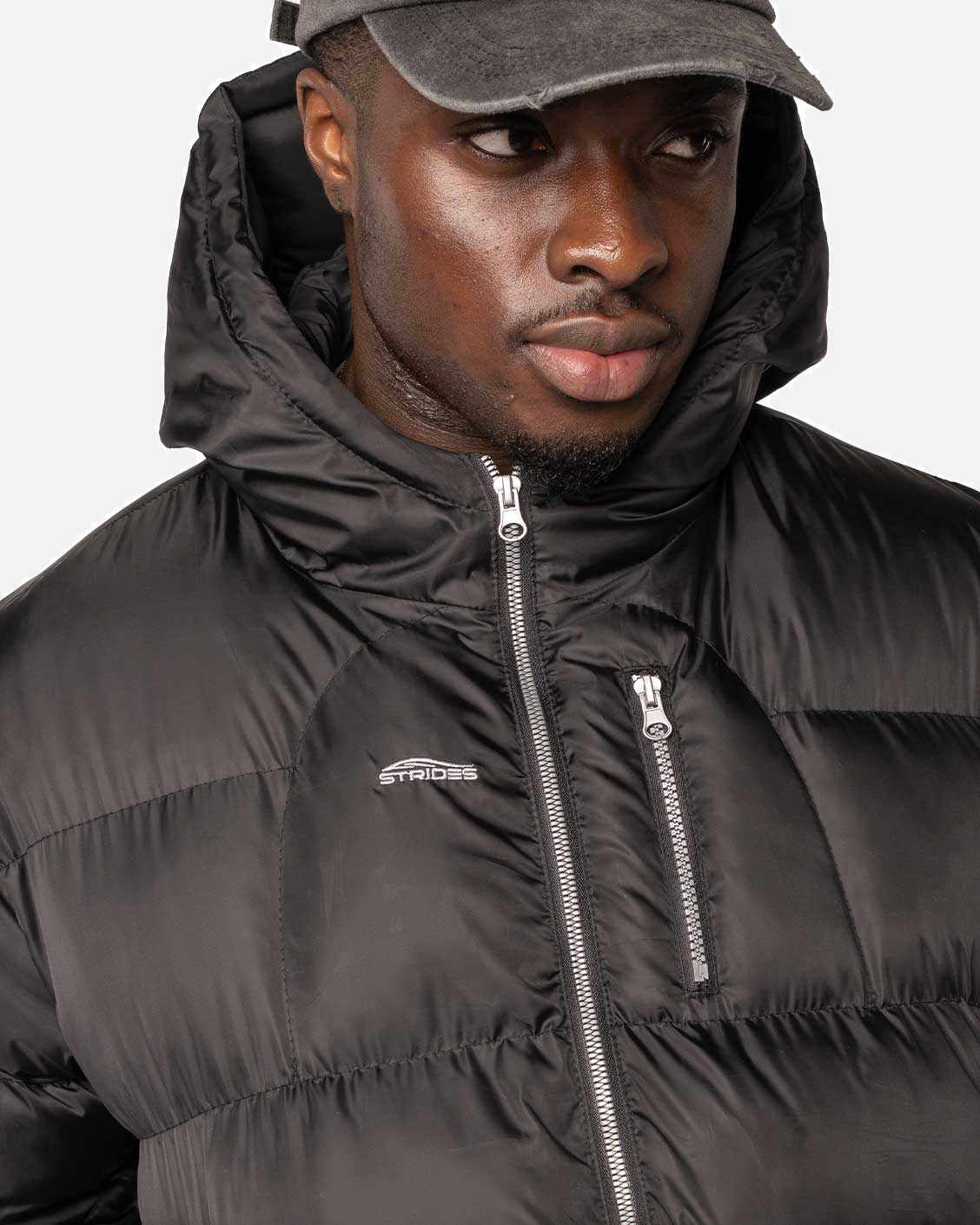 Apex Puffer Black, product view 8 on a light grey background