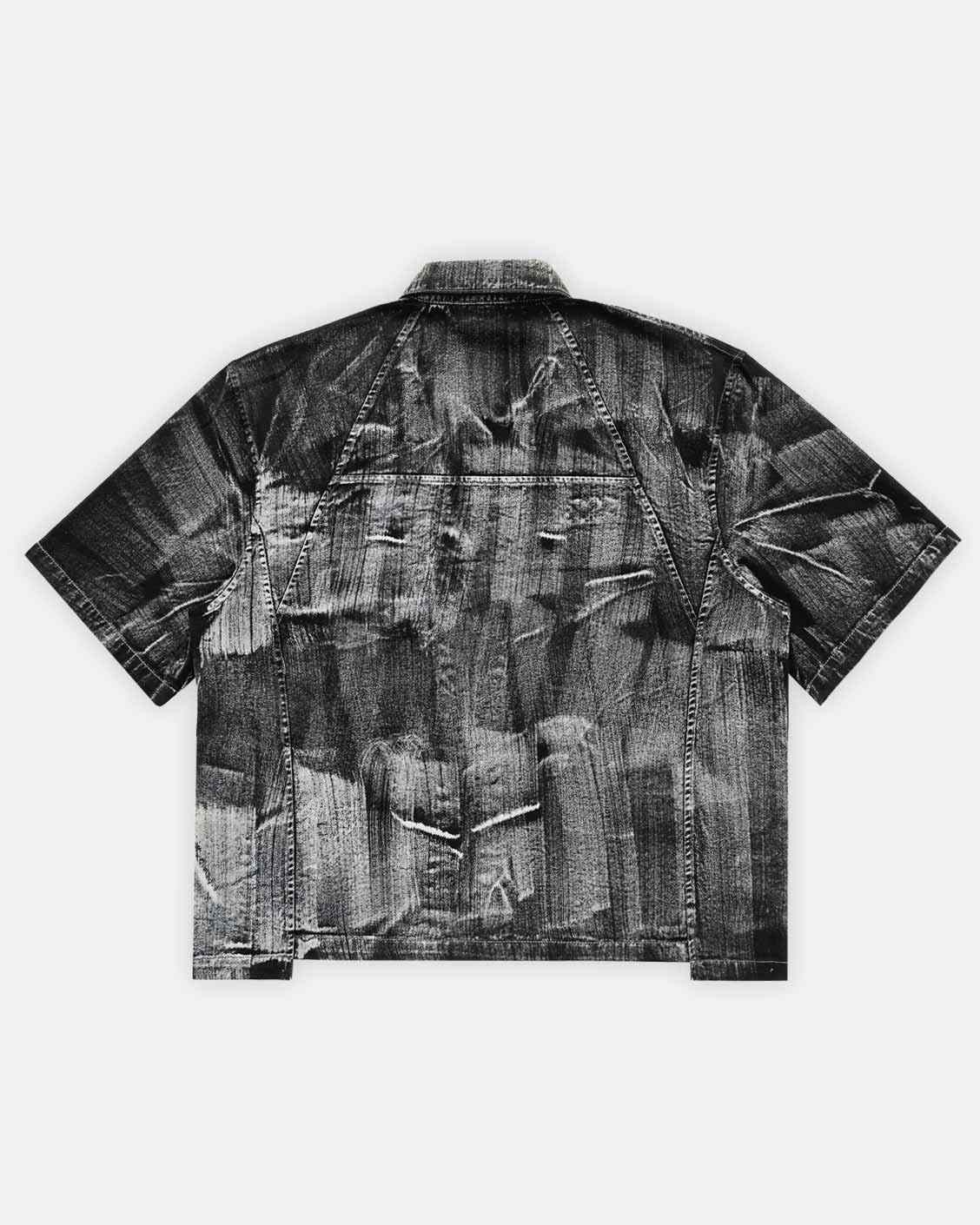 Brushed Shirt Black, product view 5 on a light grey background