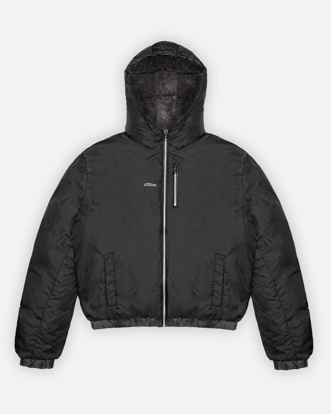 Reversible Ash Cord Puffer, product view 9 on a light grey background