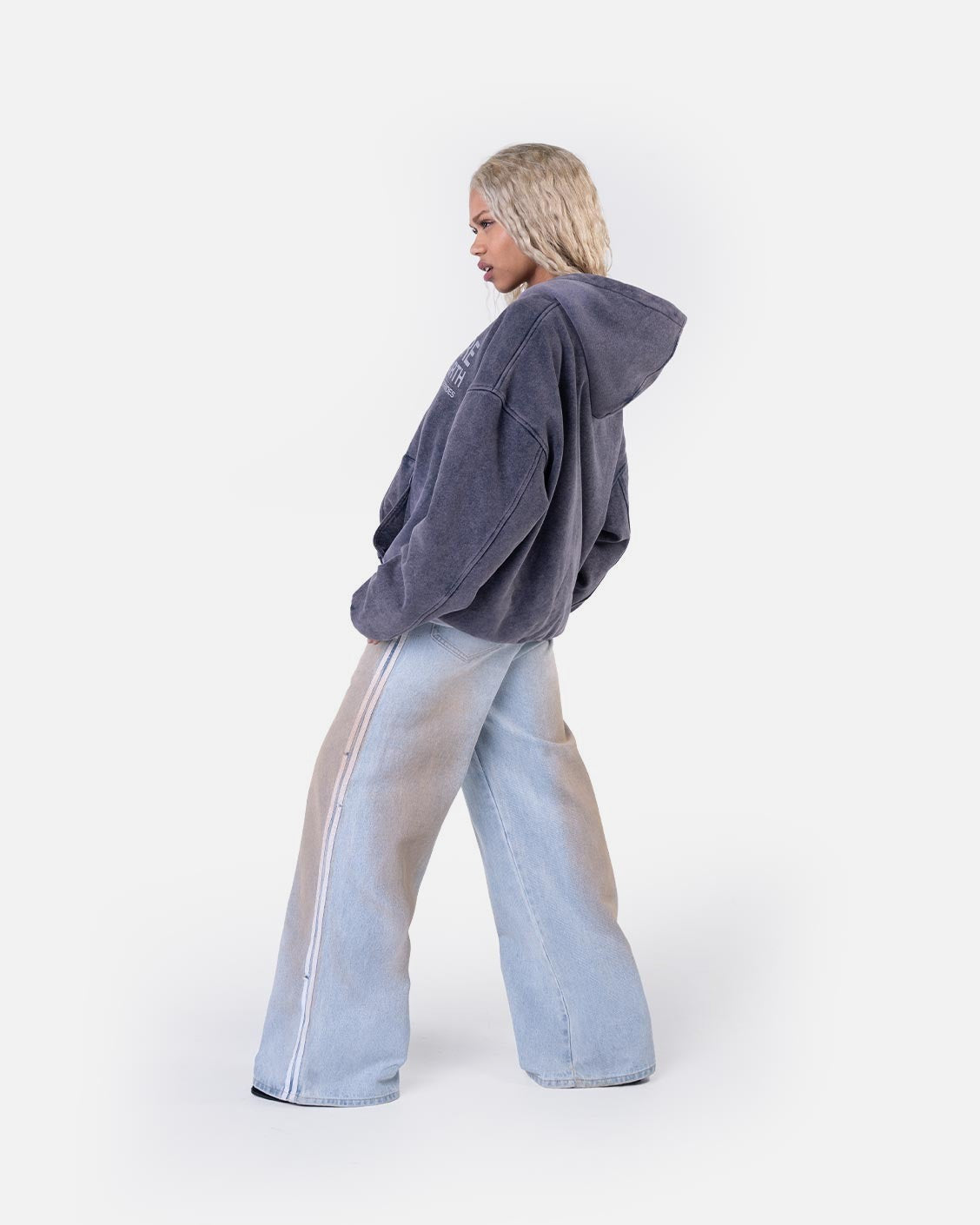 Soccer Denim Light Blue Mud, product view 1 on a light grey background