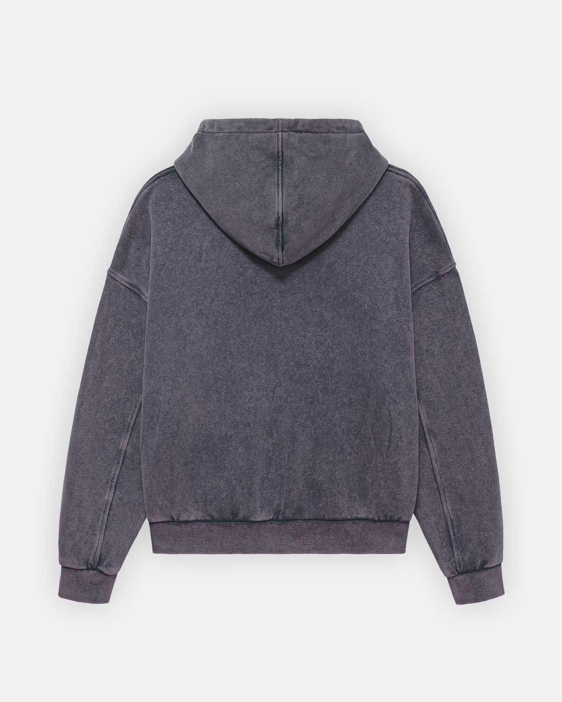 Parents Failure Zip-Hoodie Indigo Grey, product view 7 on a light grey background