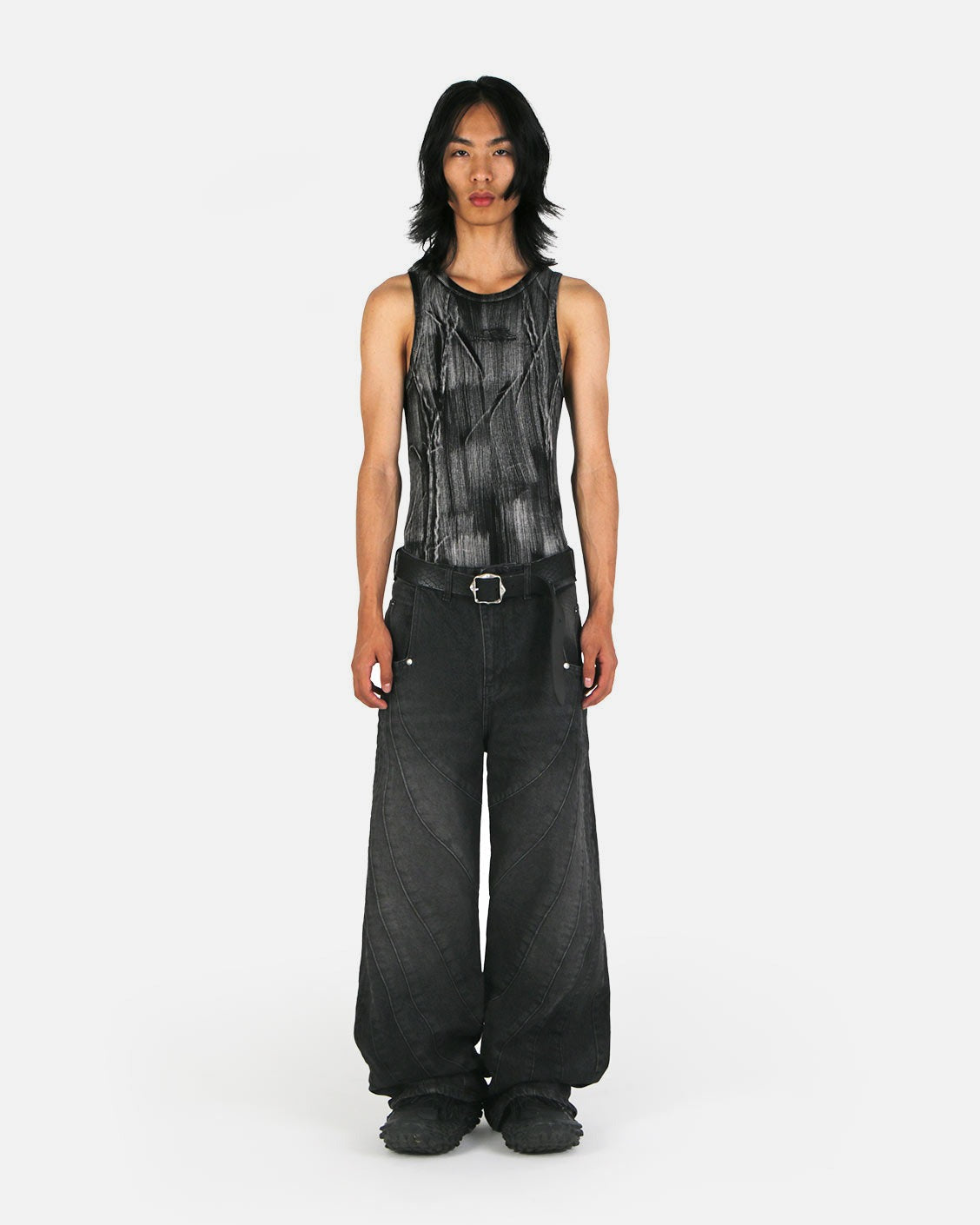 Brushed Tank Top, product view 4 on a light grey background