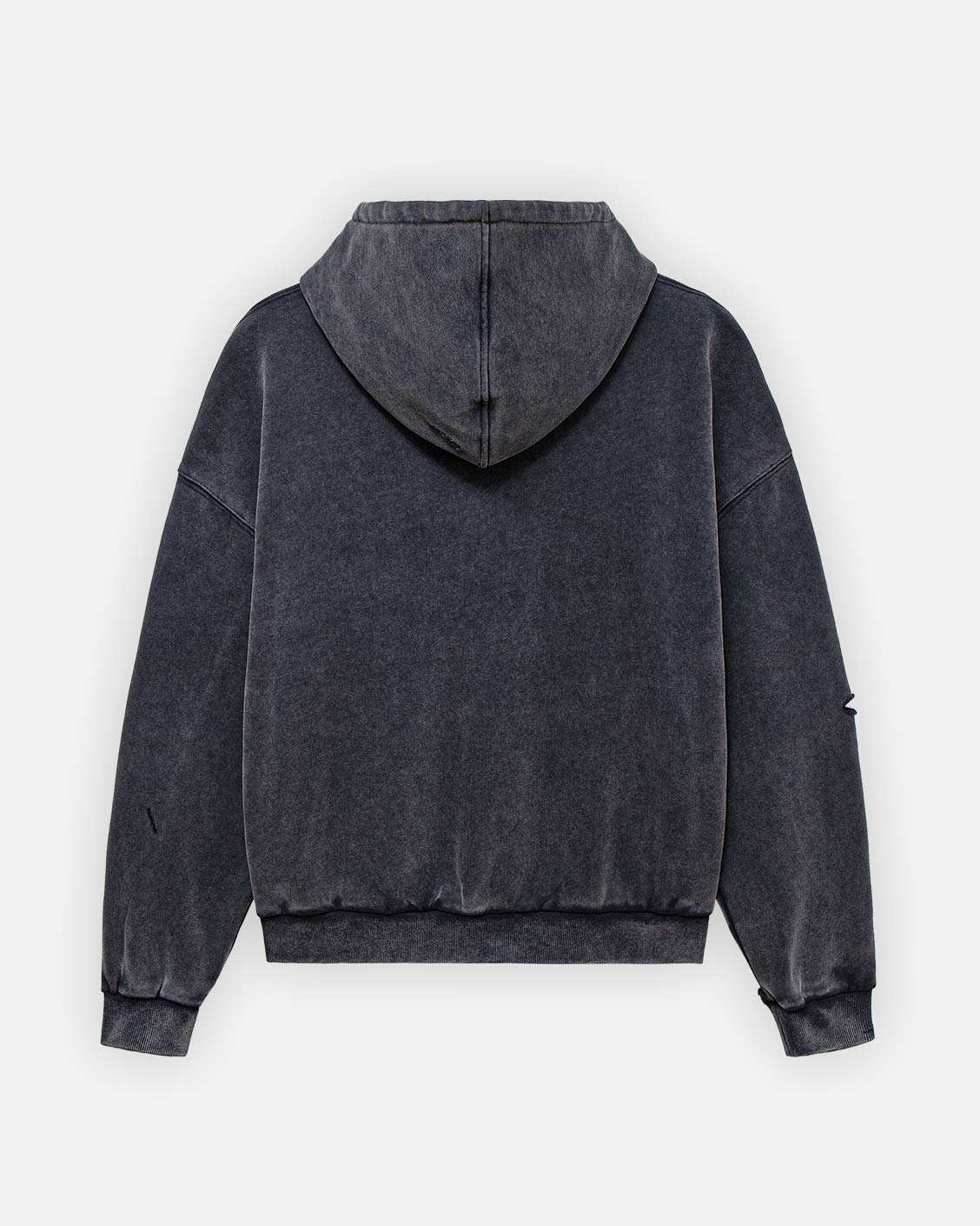 Thrift Hoodie Washed Black, product view 7 on a light grey background