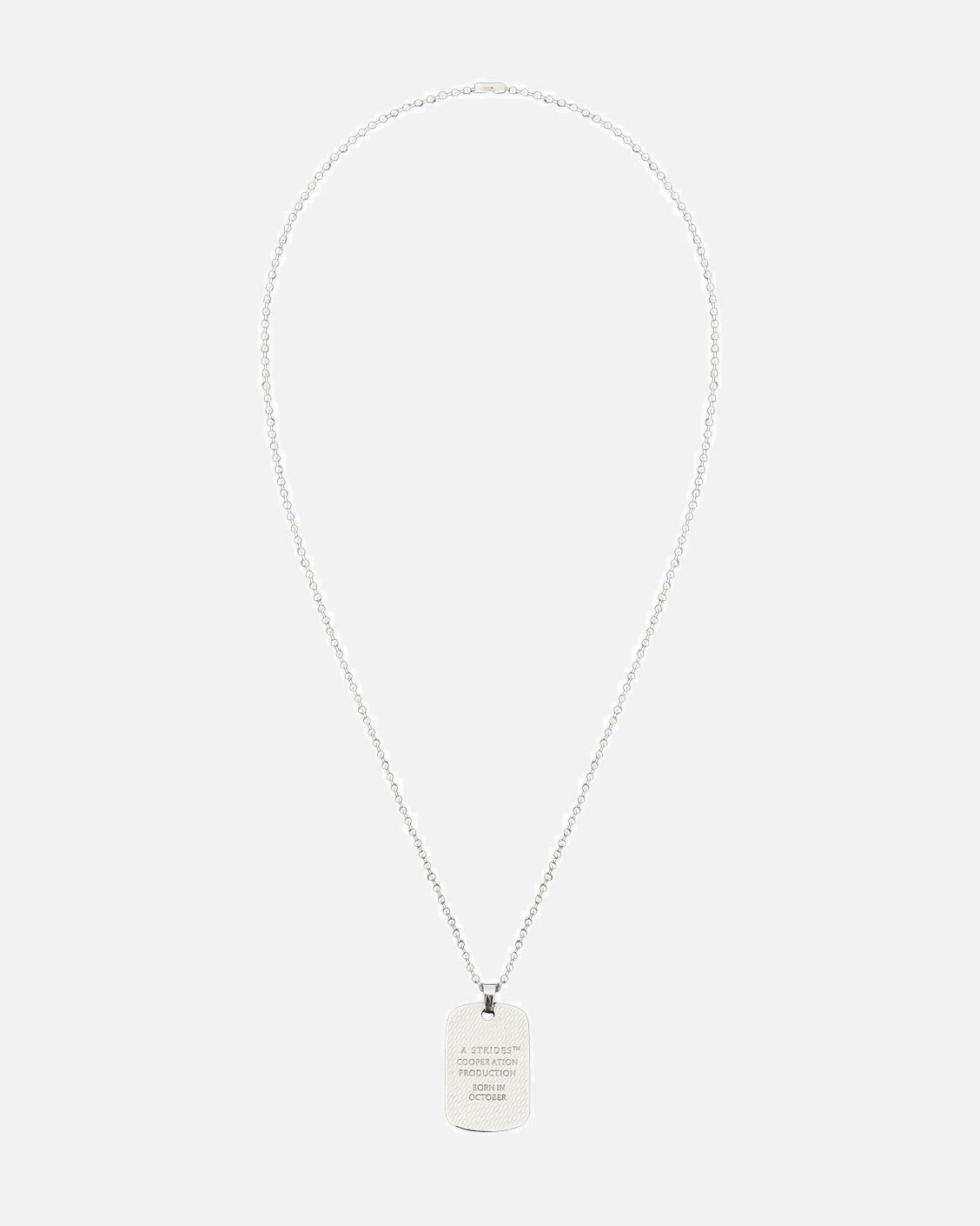 Necklace with a pendant on a white background