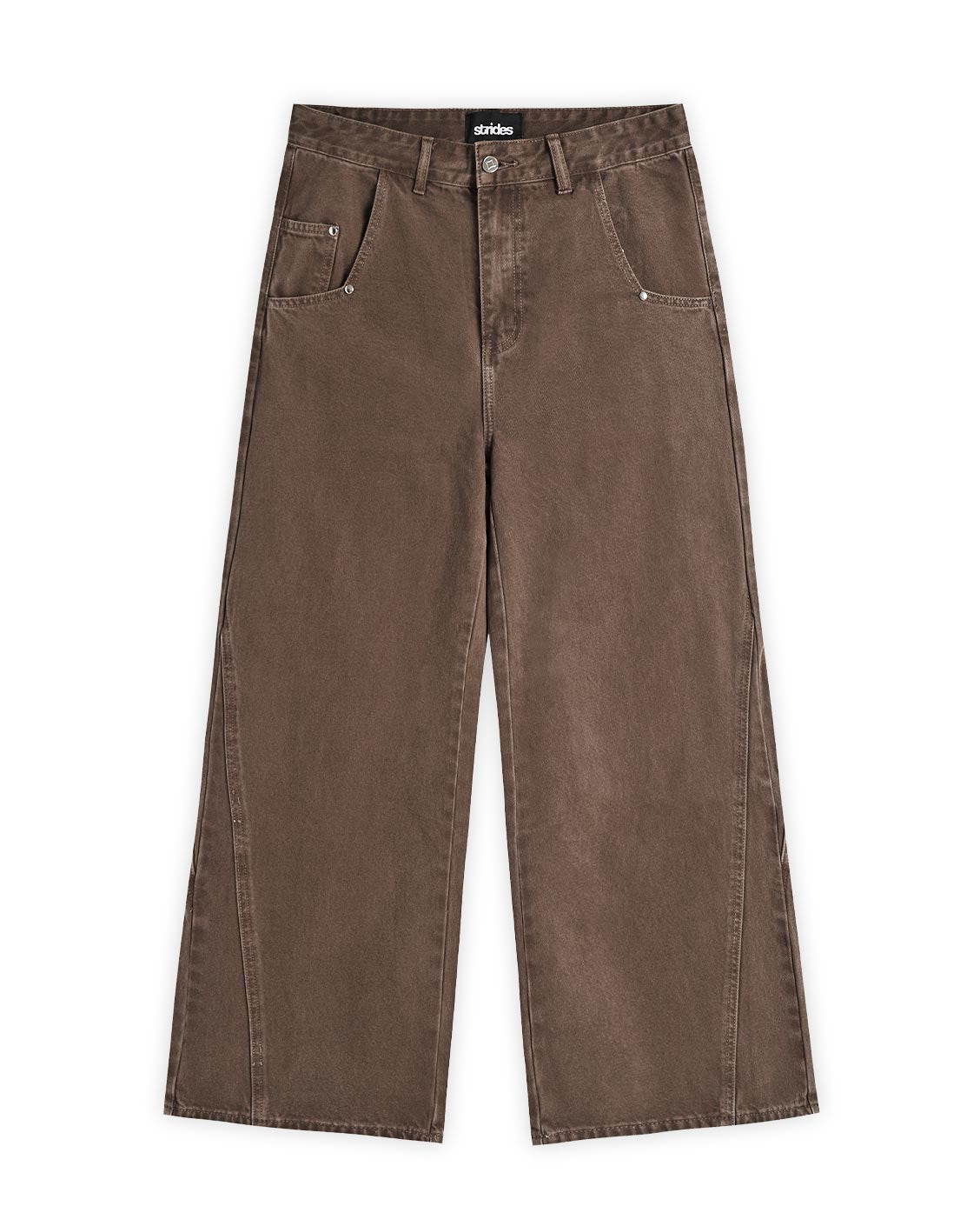 Brown pants on a white background