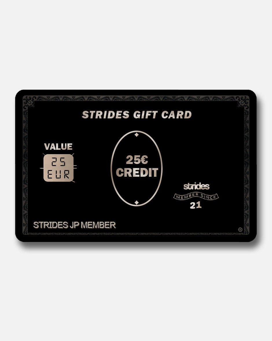 Strides Gift Card, product view 1 on a light grey background