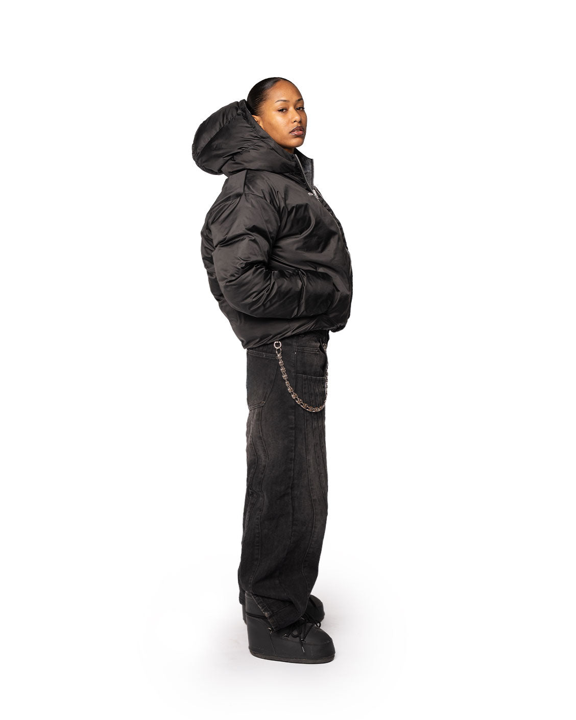 Puffer Jacket, Apex Black | Strides JP