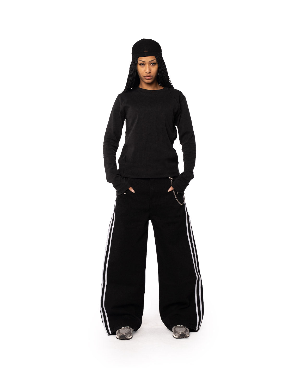 Heavy Slim Rib Longsleeve Black