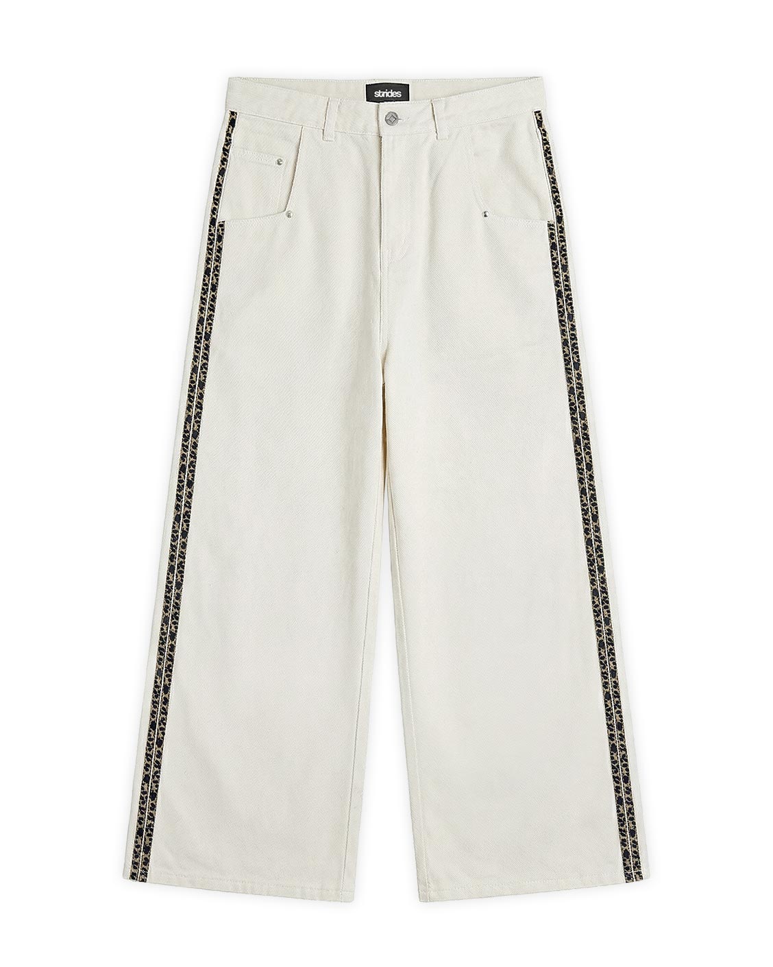 Track Denim White Leo