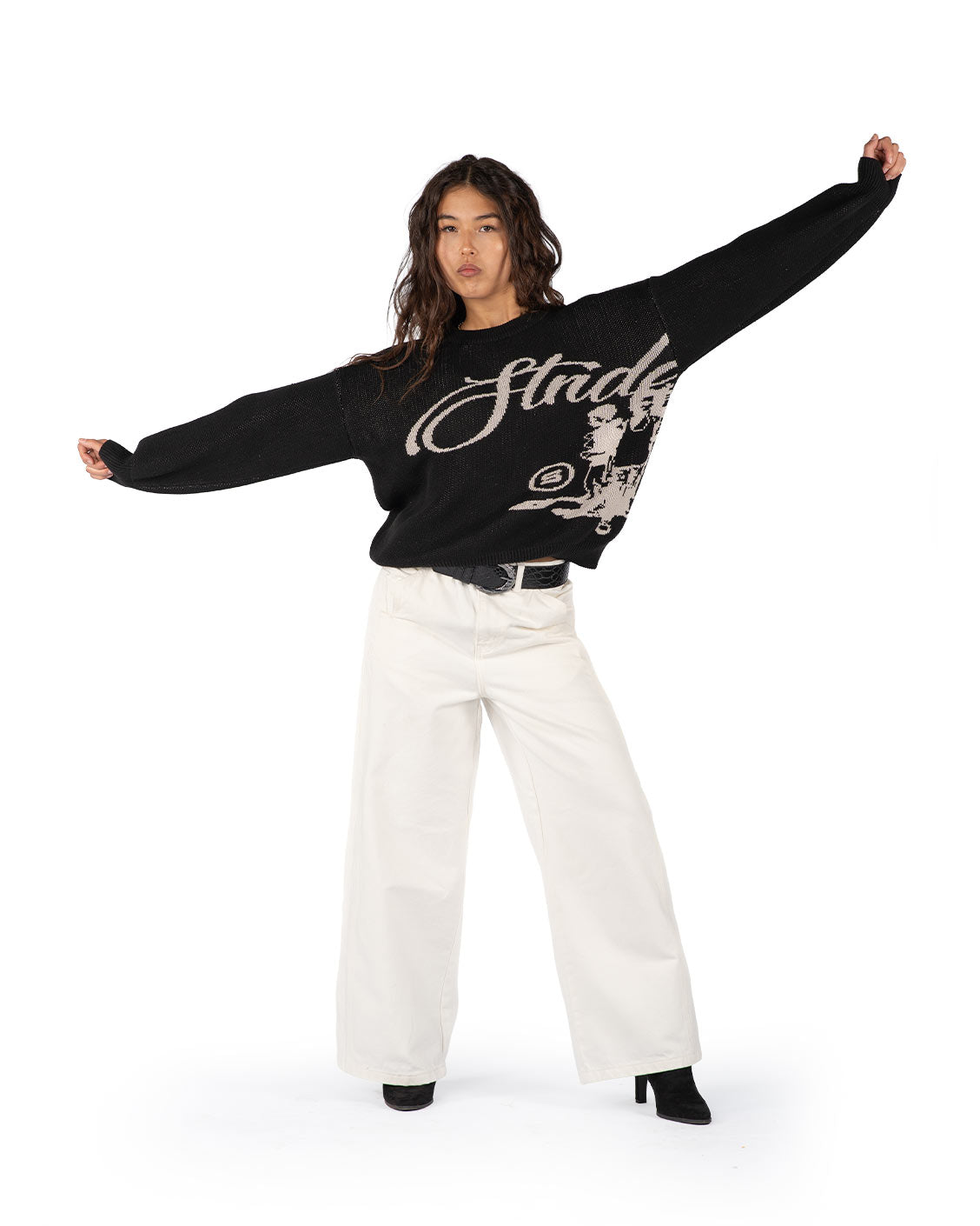 Echoes Knit Sweater Black