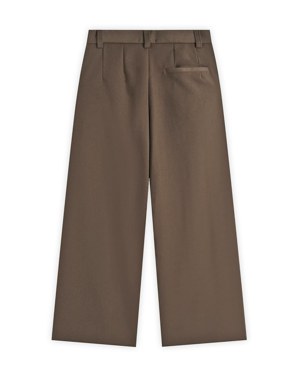 Tailored Pleat Pants Dark Brown