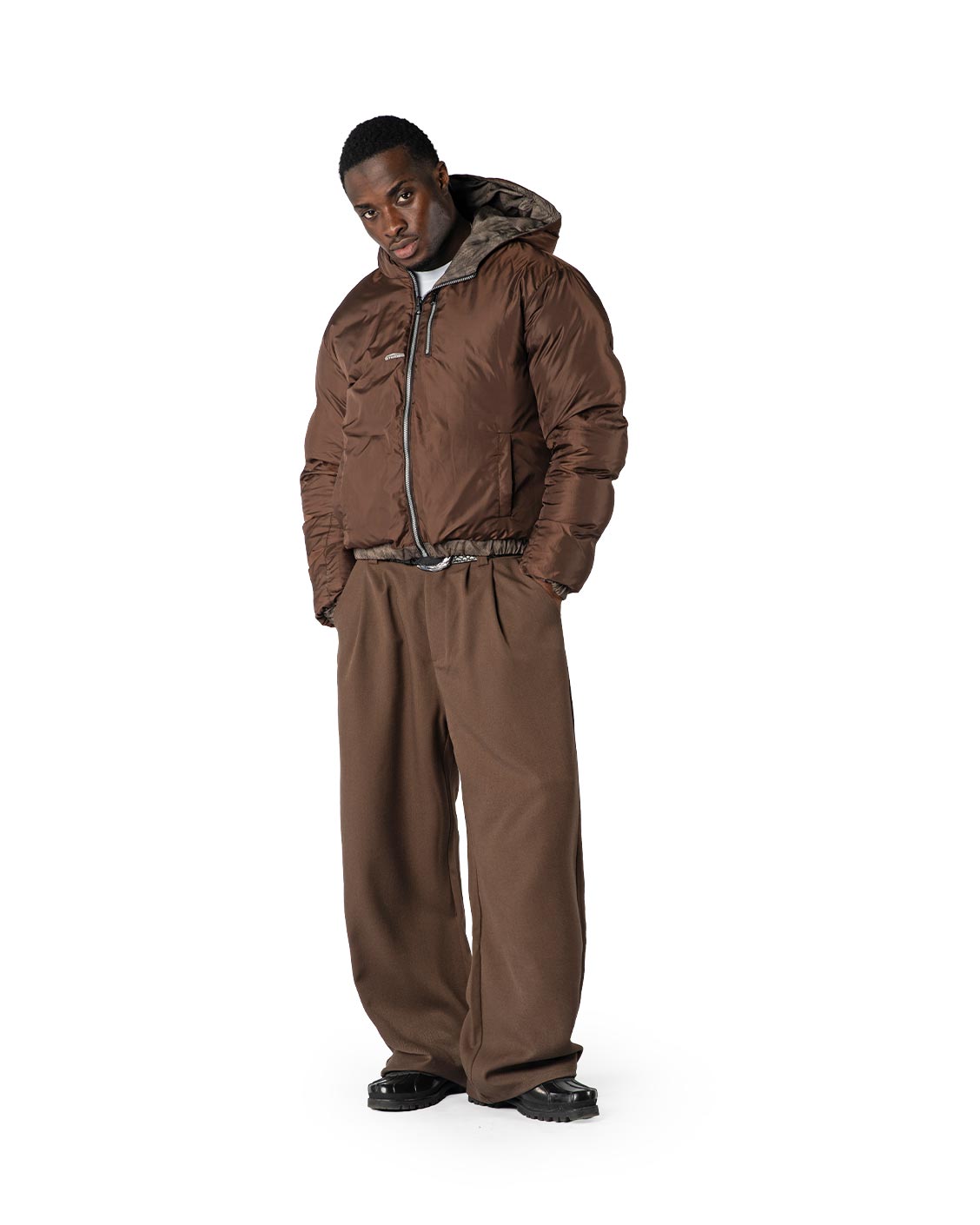 Reversible Snake Camou Puffer Moss