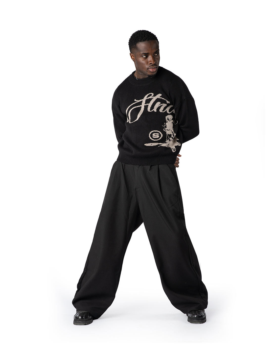 Echoes Knit Sweater Black