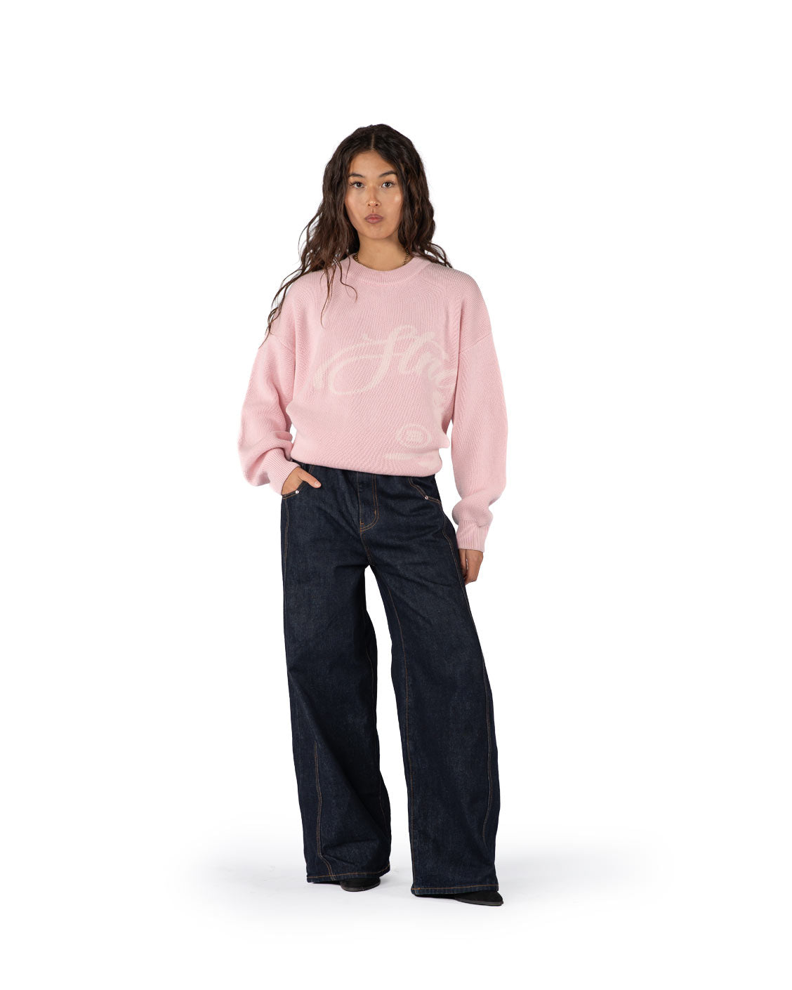 Echoes Knit Sweater Pink | Strides