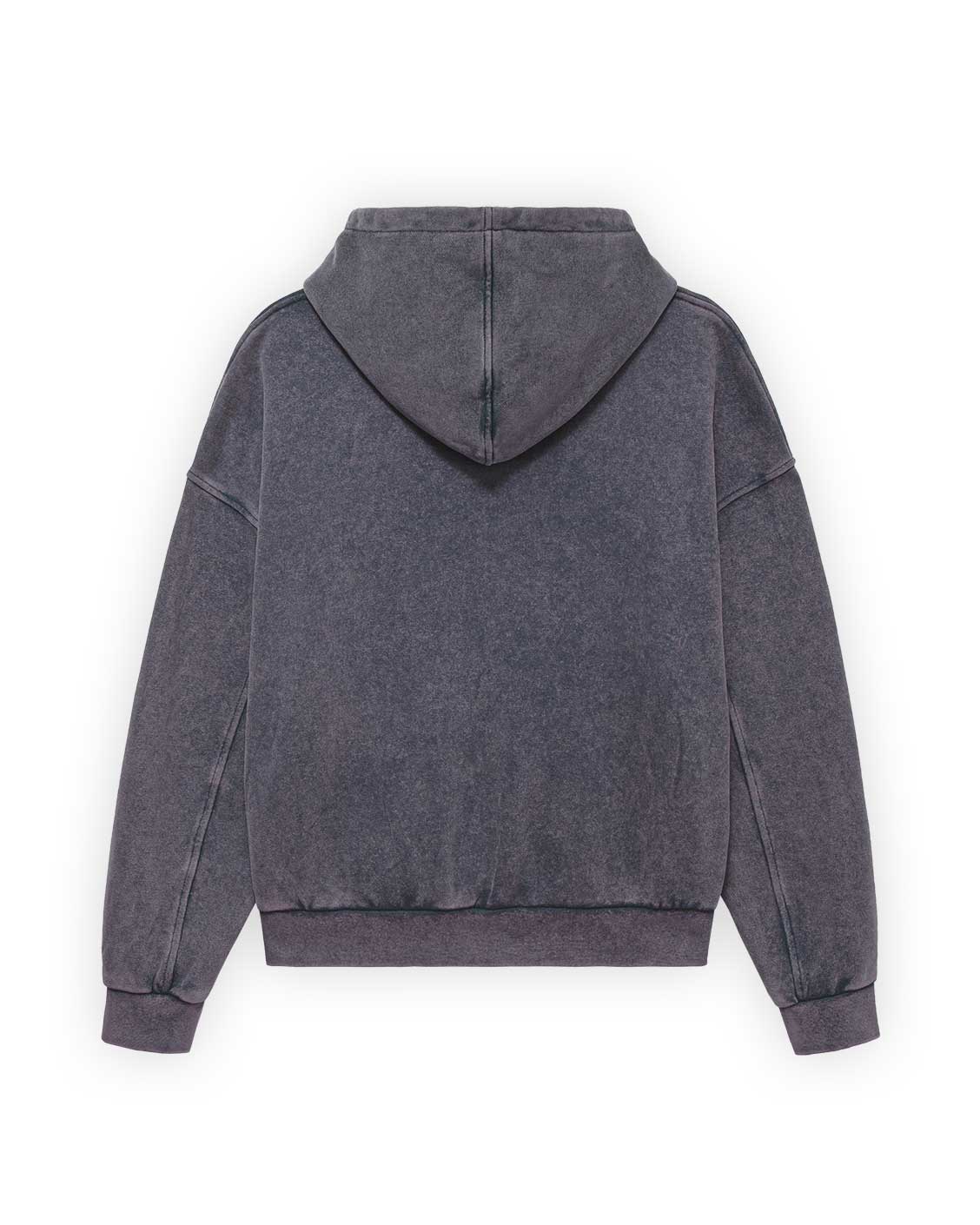 Parents Failure Zip-Hoodie Indigo Grey