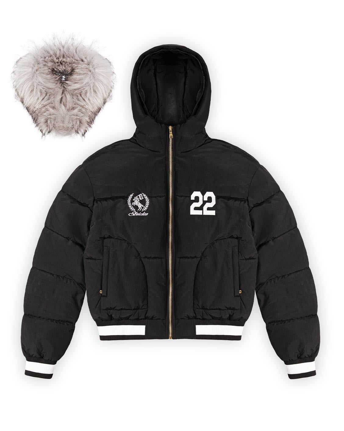 Royal Fur Puffer Black