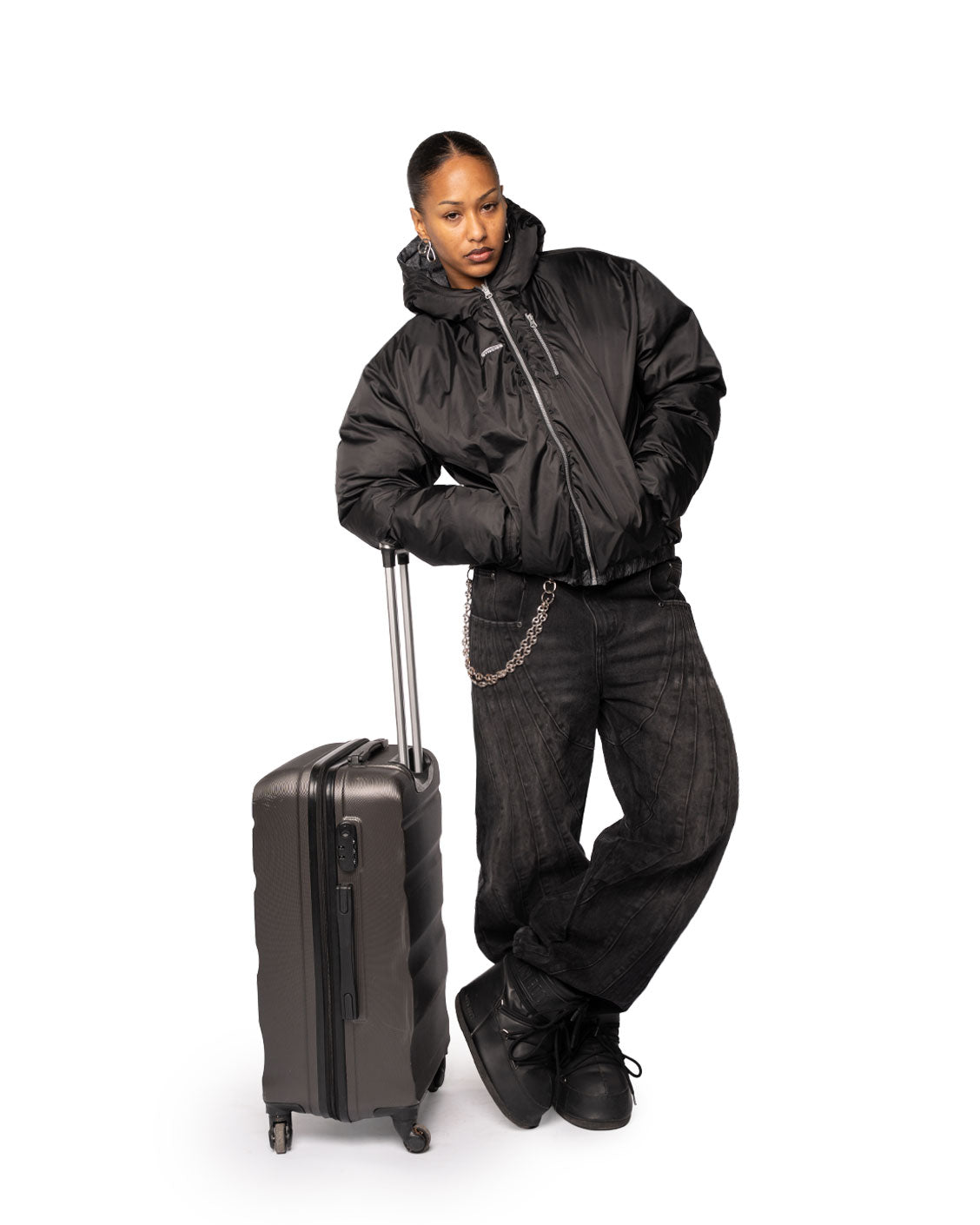 Reversible Ash Cord Puffer