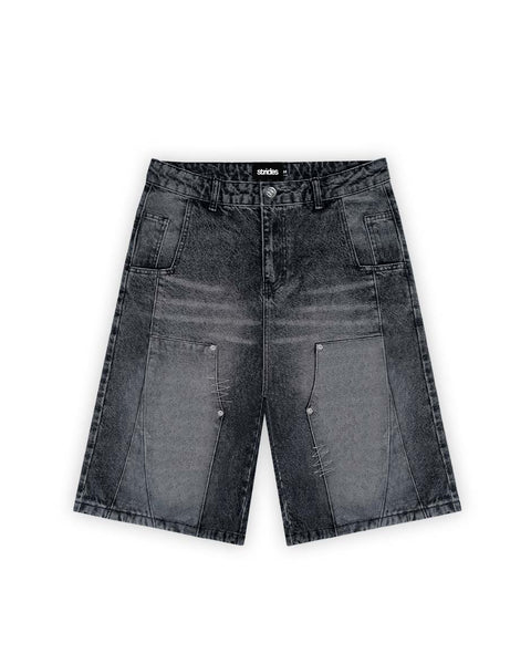 Carpenter Split Jorts Black | Strides