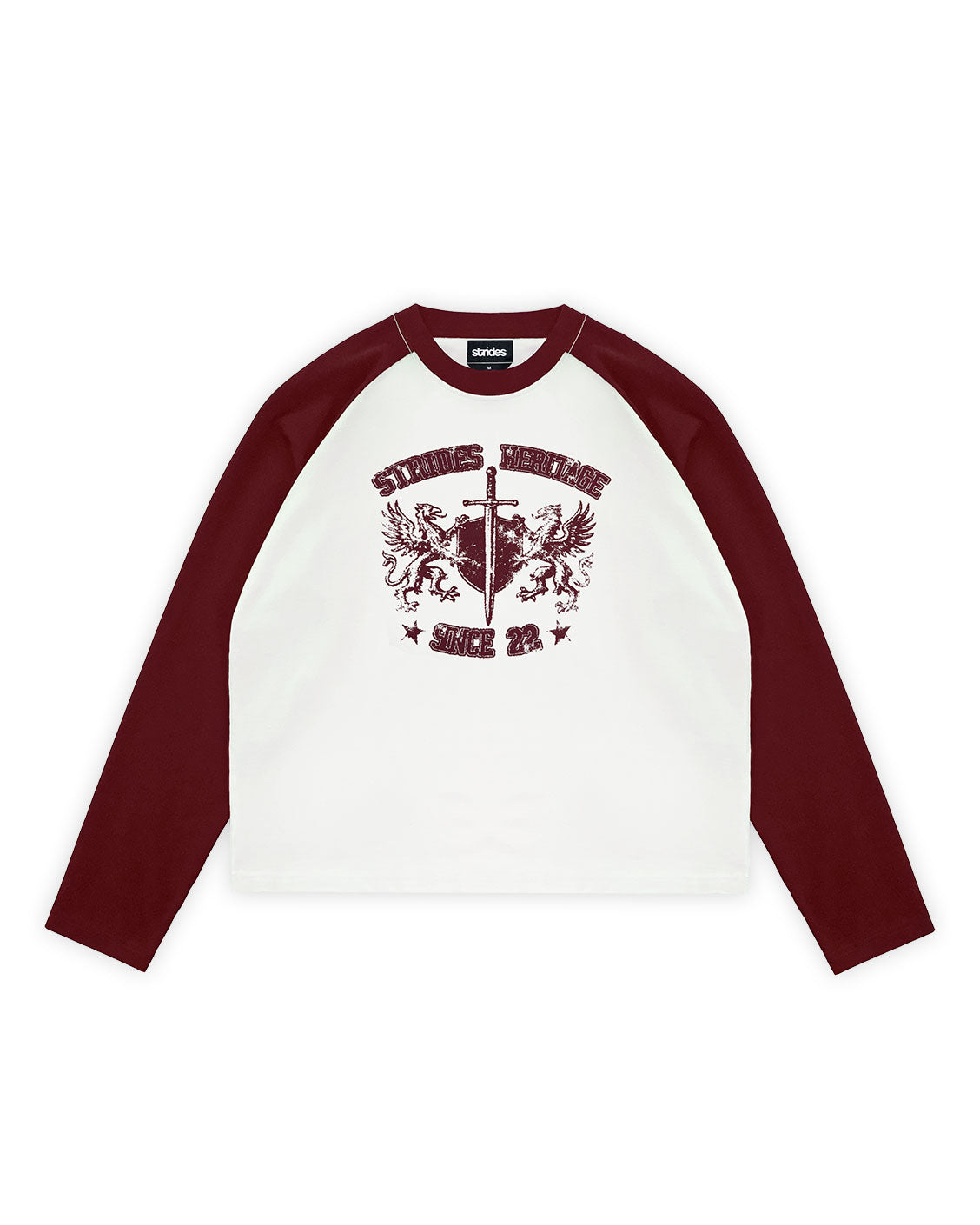 トップス  grunge raglan long sleeve t-shirt Raglan Longsleeve, Heritage | Strides JP
