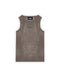 Line Tank Top Brown Oil Wash