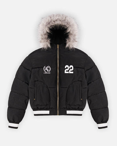 Royal Fur Puffer Black
