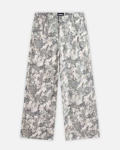 Digital camouflage pants on a white background