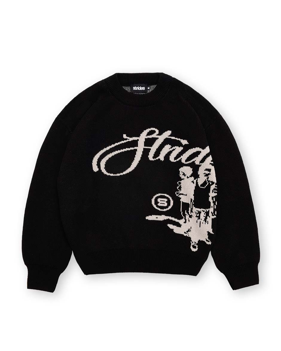 Echoes Knit Sweater Black