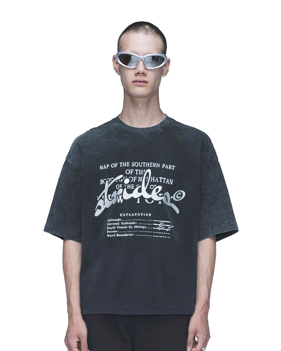 Concrete Tee Washed Black